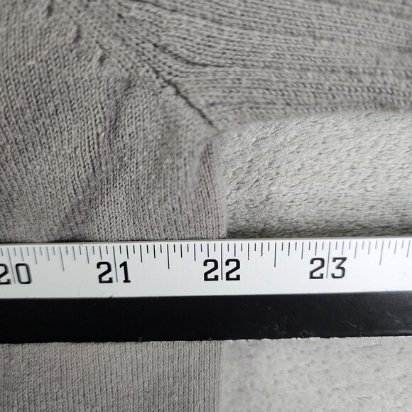 Men's Gray Calvin Klein Jeans Sweatshirt Ribbed Cotton Half-Zip Long Sleeve XL - Picture 10 of 12